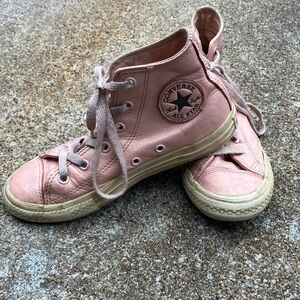 Converse Kids Blush Pink High-Tops